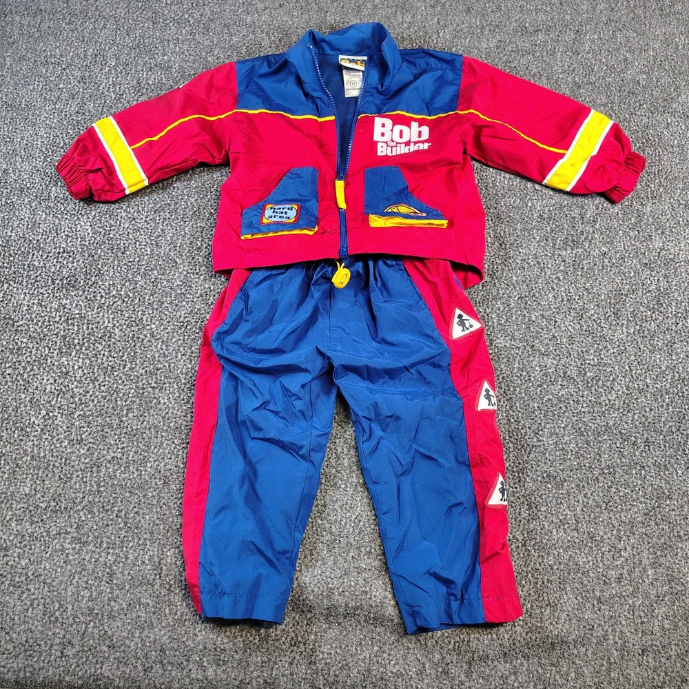 Y2K Bob the Builder Track Suit Set Rare 2T